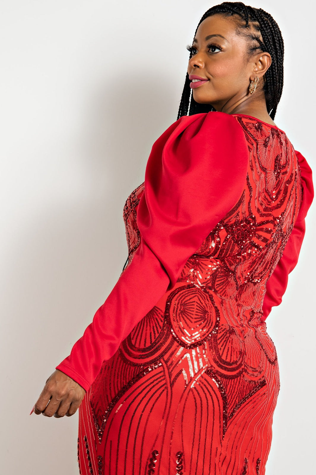 Beautiful Red Sequin Dress