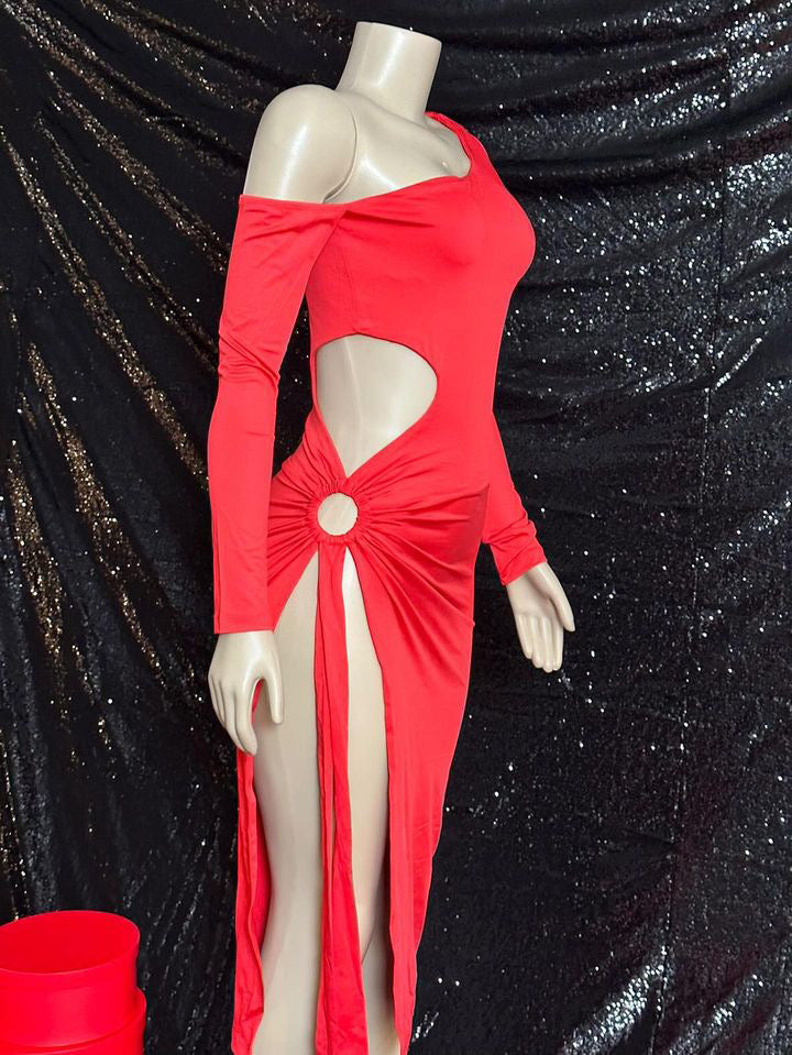 Sexy Red Date Night Dress
