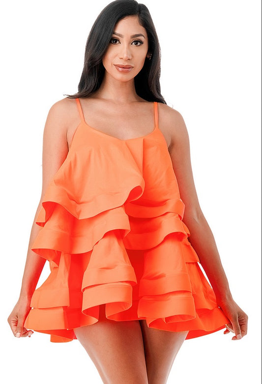 Orange Barbie Doll Dress