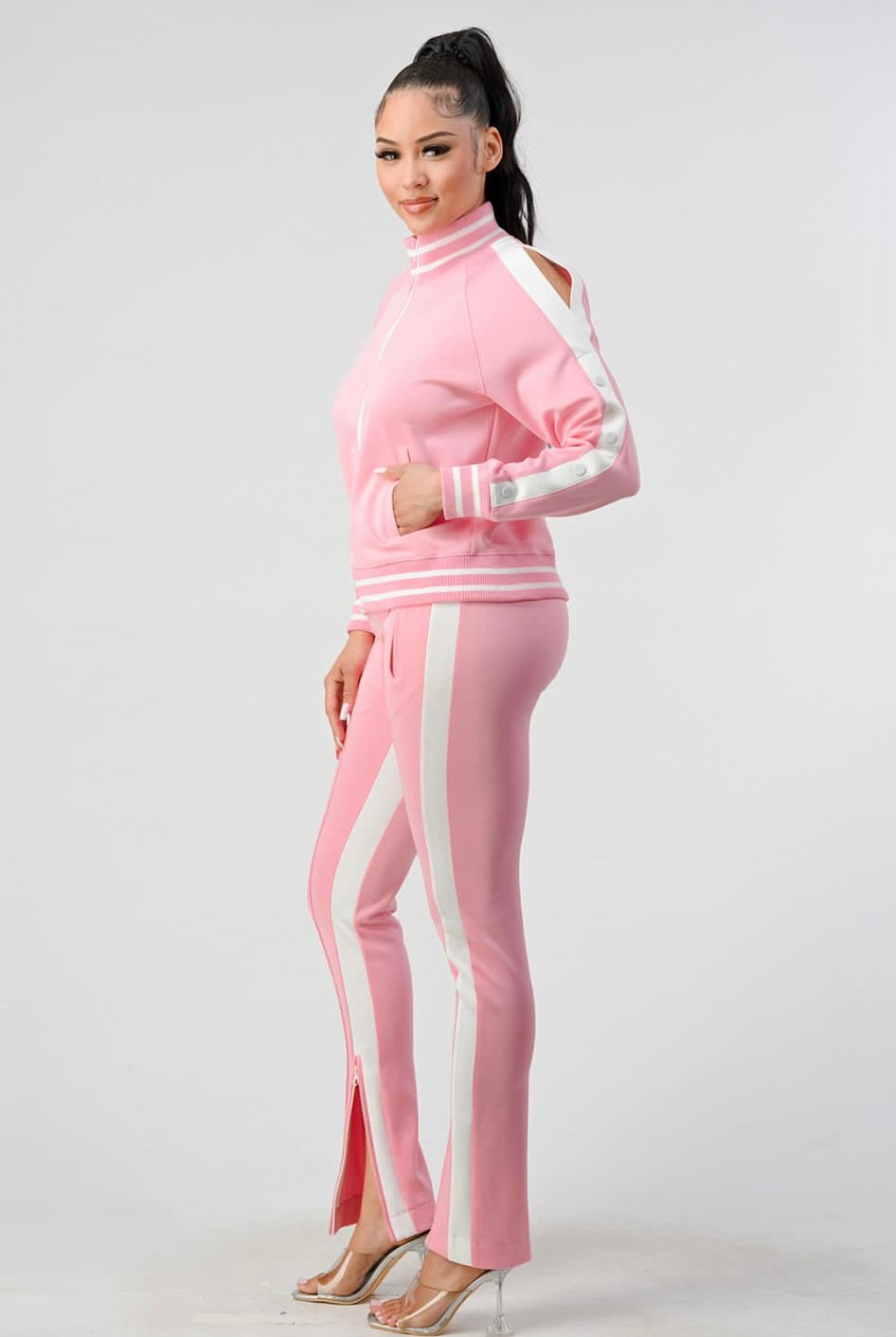 Pink 2pc Track Suit