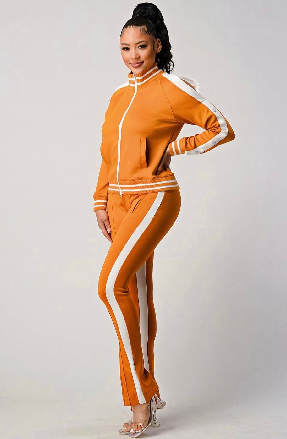 Orange 2pc Track Suit
